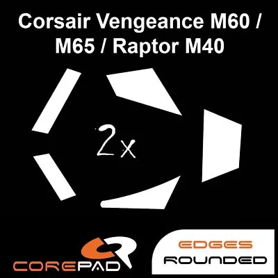 Corepad Skatez Corsair Vengeance M60 M65 M65 PRO Raptor M40 Mouse Feet Teflon • $12.99