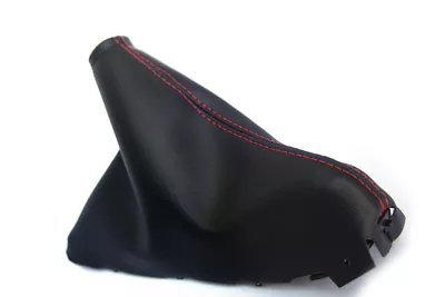 E-Brake Boot Replacement Cover PVC Leather Fit For Mazda 3 14-16 Red Stitch • $30.99