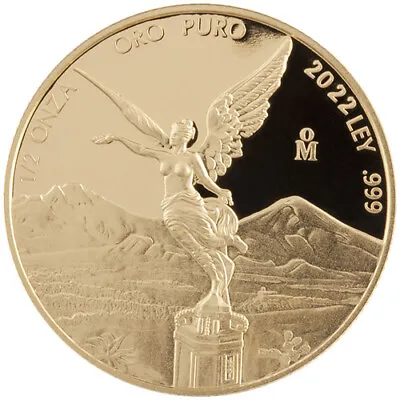 2022 1/2 Oz Proof Mexican Gold Libertad Coin (In Capsule) • $1382.86