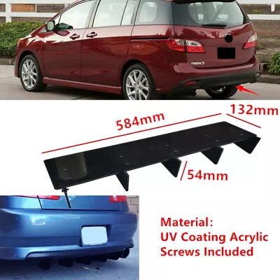 23x5  Fit For Mazda 5 2011-2015 Rear Bumper Lower Diffuser Fin Splitter Trim  • $41.12