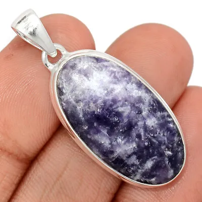 Natural Purple Lepidolite 925 Sterling Silver Pendant Jewelry CP32790 • $18.99