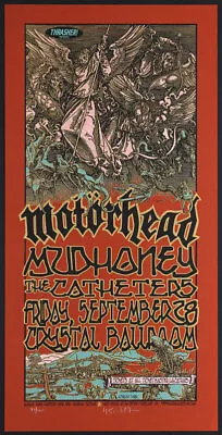 Motorhead Mudhoney Crystal Ballroom Portland Silkscreen Poster - Gary Houston • $149.99