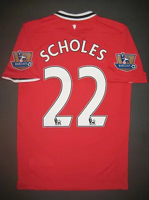 2011-2012 Nike Manchester United Paul Scholes 22 Jersey Shirt Kit Maglia Home • $269.99