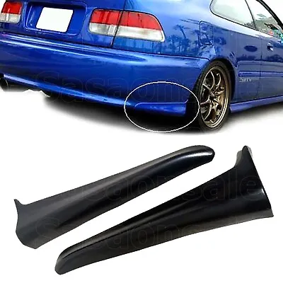 [SASA] Fit For 99-00 Honda Civic Coupe Sedan MU PU Rear Bumper Lip Splitter Spat • $33.99