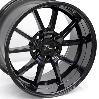 17  Gloss Black Mustang FR500 Wheels 17x9 17x10.5 94-04 17 Inch Deep Dish • $729