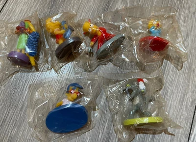 £10 • Buy NEW, SEALED ~ Vintage Simpsons 6 Mini Figures 2000/2003 Fox ~ Marge, Scratchy +