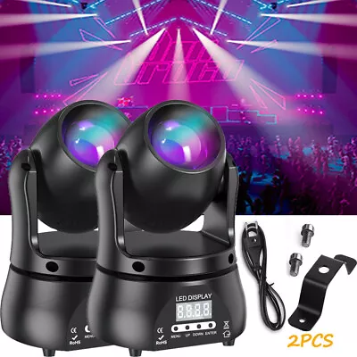 Mini Moving Head Light DMX RGBW Strobe LED DJ Lights Party Spot Stage Lighting • $71.99