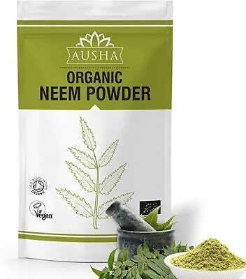 Organic Neem Leaf Powder | Hair Growth Cleanse Digestion Immunity | Skin Care • £5.95