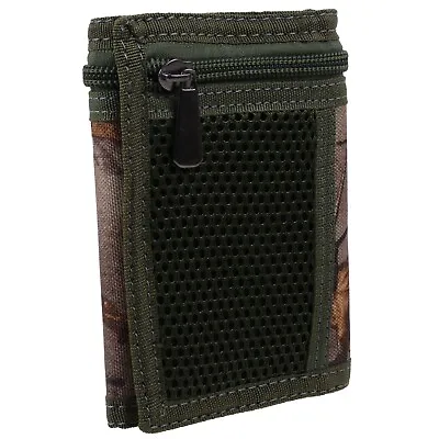 Forest Camouflage Mens Boys Teens Kids Tri-Fold Canvas Sports Wallet • £6.95