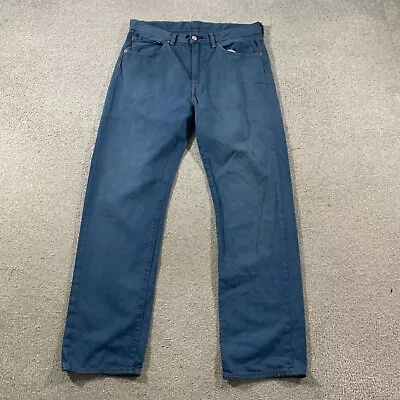 LEVI'S 751 Jeans Mens (34 Inch Waist) (32 Inch Leg) Regular Fit Blue • £17.99