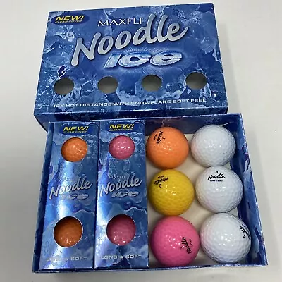 Maxfli Noodle Ice New Clear Cover Long And Soft Golf Balls 4 Packs 12 Balls • $19.91