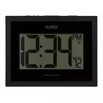 513-54087 La Crosse Technology Atomic Digital Wall Clock With Indoor Temperature • $29.95