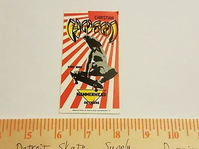 VTG 80's SANTA CRUZ HOSOI HAMMERHEAD SKTBRD MISPRINT NOS SKATEBOARD DECK STICKER • $115.99