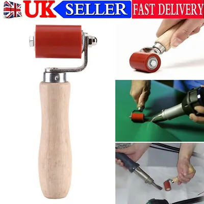 Red 40mm Manual Silicon Seam Hand Pressure Roller Flat Single Ply Welding Tool • £12.98