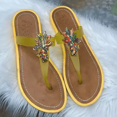 Miss Trish Koi Fish Flip Flop Sandals Sz 8 • $25