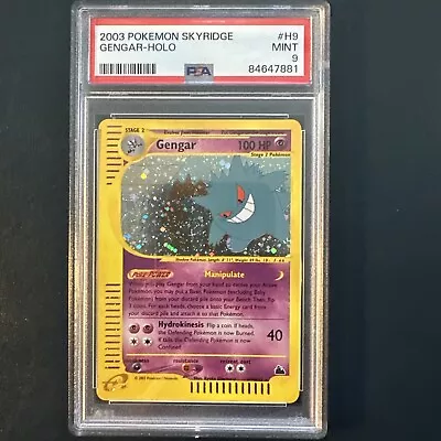 2003 Pokemon Skyridge Gengar - Holo #h9 Psa Mint 9 H9 /h32* • $821.11