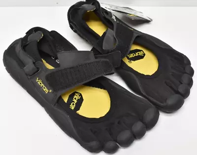 NWT Vibram Fivefingers W118 Barefoot Minimalist Running Shoes 36 5.5 Black • $45