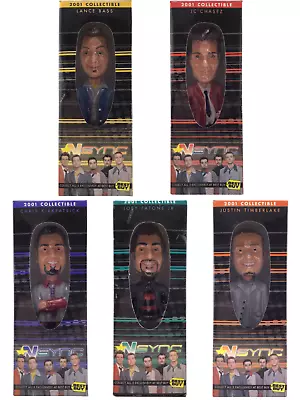 5 Pack Complete Set 2001 BEST BUY NSYNC Bobbleheads Justin Timberlake Chasez • $24.95