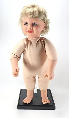 Vintage 1999 MY TWINN BABIES 18  Nude Poseable Baby Doll Blonde Hair Blue Eyes • $99.99