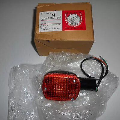 Genuine Honda Parts L/h Front Blinker Cd250u 1989 33450-kw4-600 • $37.97