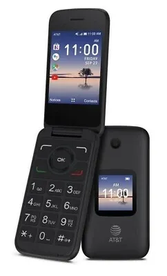 Alcatel SMARTFLIP 4052R 4G LTE AT&T + GSM Unlocked Black Flip Phone Open Box • $39.99