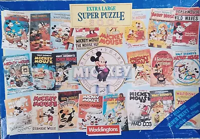 Waddingtons- 300 Big Piece - Disney Includes Poster- 1989 - Jigsaw Puzzle Rare • $10