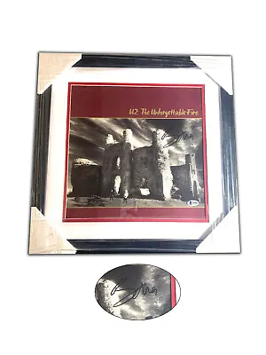 Bono U2 Signed Framed The Unforgettable Fire Vinyl Album Lp Record Beckett Bas  • $1750