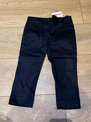 £2.50 • Buy NEXT Denim Tapered Girls Chinos Black - Age 3 98cms BNWT