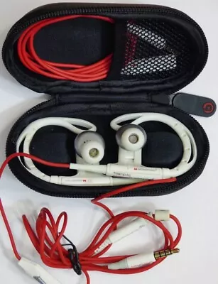 Monster Powerbeats By Dr. Dre White/Red Case • $44