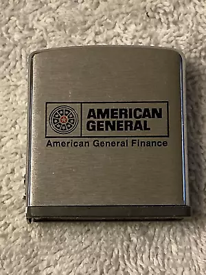 Vintage ZIPPO Advertising Tape Measure American General Finance Nice. • $14.99