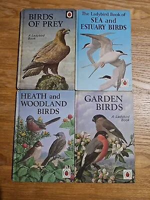 4 Ladybird Books Birds Of Prey Heath And Woodland Garden Sea Series 536 L7 • £19.95