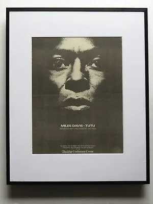 Miles Davis Tutu Original 1986 Ad Poster Framed 42x52cm FREE SHIPPING • $91.14