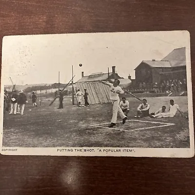 Vintage 1911 Shot Put Postcard  • $3.99