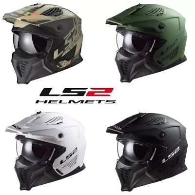 2024 LS2 Drifter Open Face Convertible Street Motorcycle Helmet Pick Size/Color • $169.98