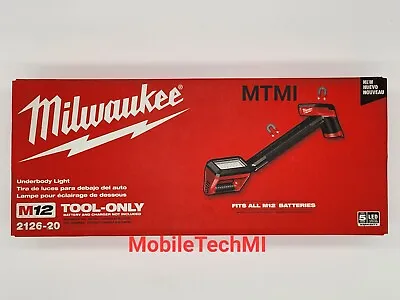 Milwaukee M12 2126-20 1200 Lumens Underbody Magnetic Articulating LED Light NIB • $174.98