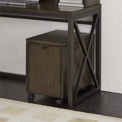 Homestyles Xcel Wood Mobile File Cabinet In Brown • $110.73