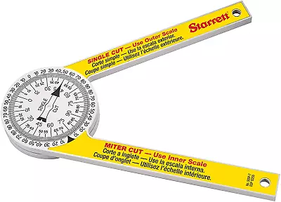 $27.99 • Buy Starrett Miter Saw Protractor, Prosite 505P-7, Angle Finder Gauge Cutting Guide 