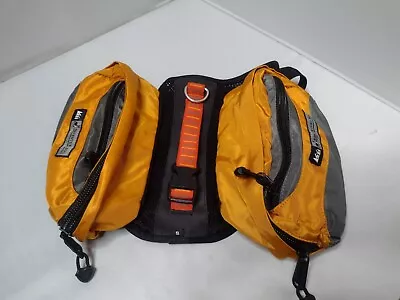 REI Adventure Dog Backpack Saddle Bags Size Small Yellow Outdoor A6 • $11.98