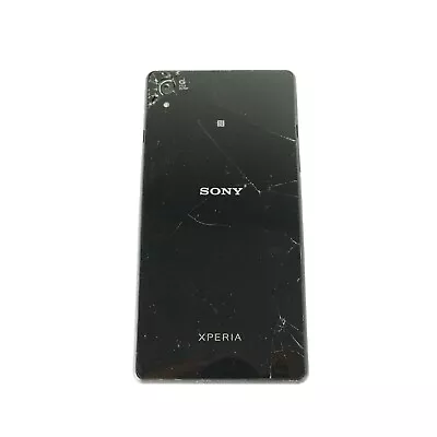 Sony Xperia Z1 Compact Black 16GB 4.3  Android Smartphone - Back Cracked • $34