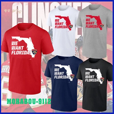 $5.99 • Buy NEW NEW!!! Florida Panthers We Want Florida T Shirt Size S-3XL Multicolor