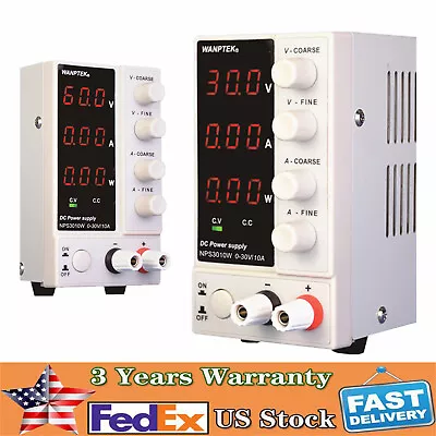 Lab Adjustable Precision Variable Adjustable DC Power Supply Digital Display New • $64.60