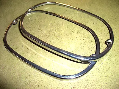 VW Type 2 Bus Pair Of German SWF Chrome Taillight Retainer Bezels 1962-71 -Nice • $23.50