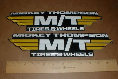 Mickey Thompson M/T Tires & Wheels Hot Rod Drag Racing Decal Sticker Pair 12  • $13.95