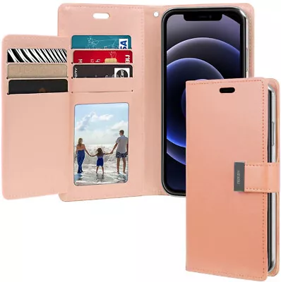 Rose Gold Mercury Rich Diary Wallet Case For IPhone 12 Pro Max 6.7  • $24.95