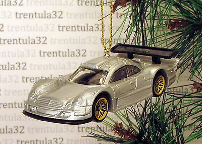 Mercedes Clk-lm Silver Gold Race Car Racing Christmas Tree Ornament Xmas • $10.99