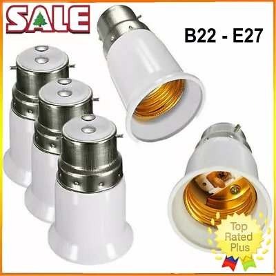 20x BC B22 To ES E27 Bayonet Adaptor Edison Screw Light Bulb Converter Holder • £2.63