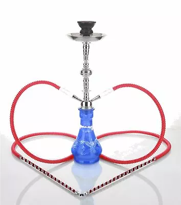 2 Output Hose Or Tube 54cm Hookah Shisha Narguile Vase Smokers Sale H-5360 • $60.89