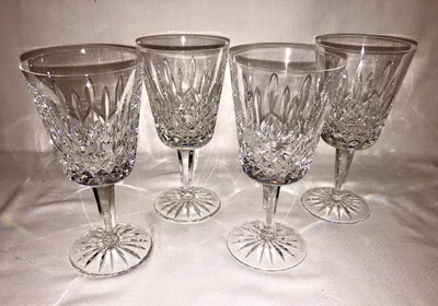 $40 • Buy VINTAGE WATERFORD CRYSTAL LISMORE WATER GOBLETS 6 7/8  Sold Individually