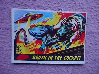 £9.99 • Buy A & BC GUM C1965 - MARS ATTACKS # 12 DEATH IN THE COCKPIT   DECENT COND