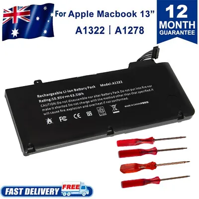 Battery For Apple MacBook Pro 13  Unibody A1278 MC374 A1322 2009 2010 2011 2012 • $39.99